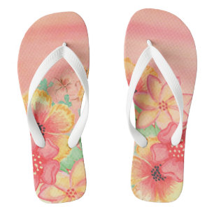 Floral Flip Flops