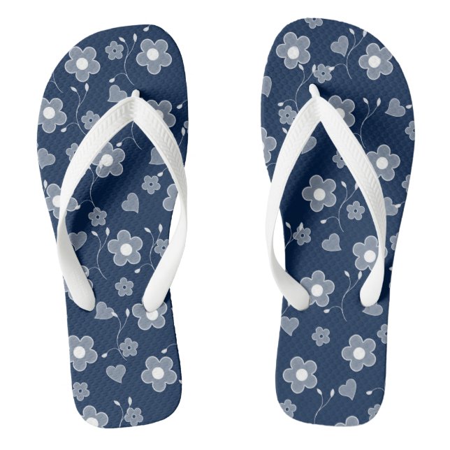 floral flip flops (Footbed)