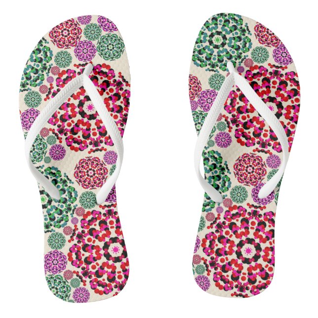 Floral Flip Flops (Footbed)