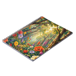 Floral florest notebook