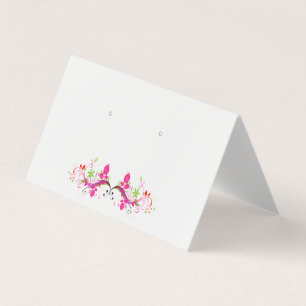 Floral Flourish Folded Tent Earring Display Cards