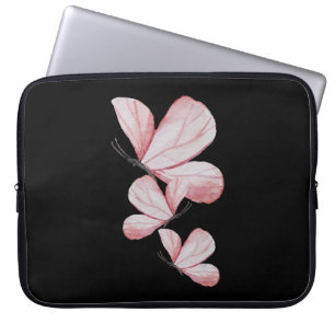 floral flower art painting butterfly cute nature l laptop sleeve