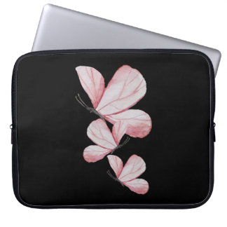 floral flower art painting butterfly cute nature l laptop sleeve