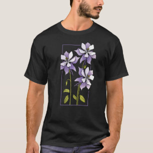 Floral Flower Colorado Columbine T-Shirt