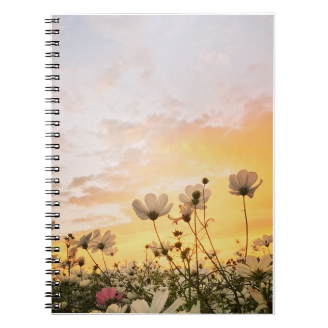 FLORAL FLOWER GARDEN NOTEBOOK JOURNAL FOR WOMEN  (Front)