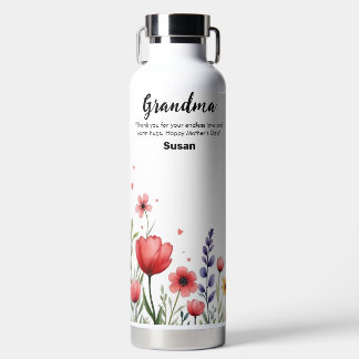 Floral Flower Happy Mother's 32oz Water Bottle
