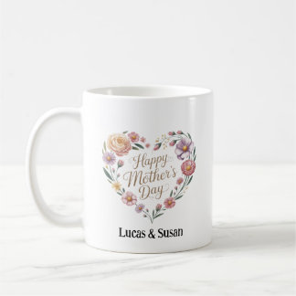 Floral Flower Happy Mother's Day Garden Tea Gift Coffee Mug