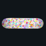 Floral flower pattern Girls Skateboard<br><div class="desc">flowers, flower,   floral,  flowery,  "flower power",  hippy,  hippie,  girls,  girl,  girly,  colourful,  spring,  summer,  summery,  pattern,  skateboard, </div>