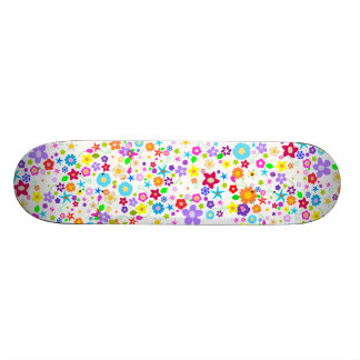 Floral flower pattern Girls Skateboard