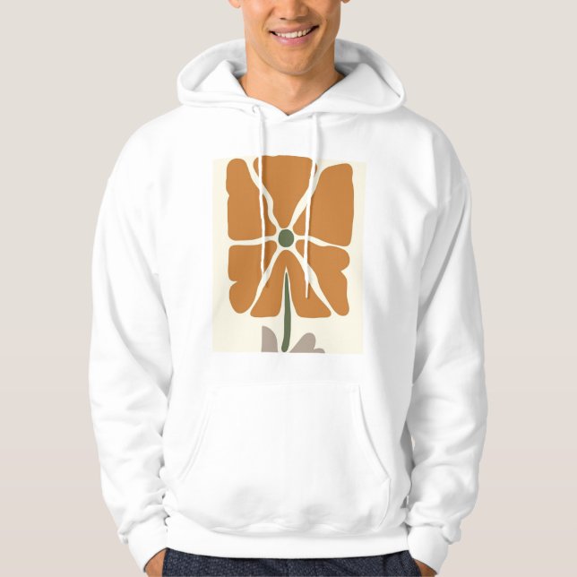 Floral Flower Wallpaper Flower  Hoodie (Front)