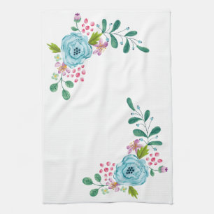 Floral Flowers Kitchen Hand Towel