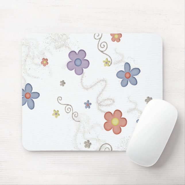 Floral Flowers  Mouse Pad! Mouse Pad (With Mouse)