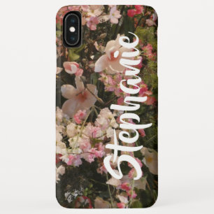 Floral Flowers Personalised iPhone XS Max Case
