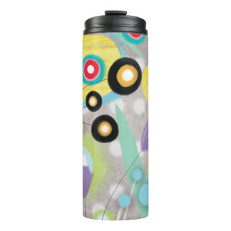 FLORAL FLOWERS THERMAL TUMBLER