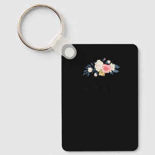 Floral Flowers Wife Dog Mum Nurse Key Ring