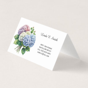 Floral Folded Calling Card