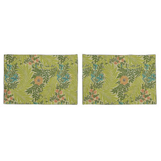 Floral Foliage Vintage William Morris Larkspur  Pillowcase