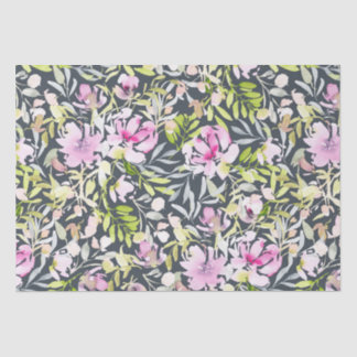 Floral Foliage Watercolor Tissue Paper