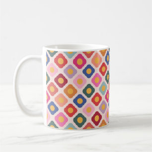 Floral Folk Art Ceramic Coffee Mug Tea Cup