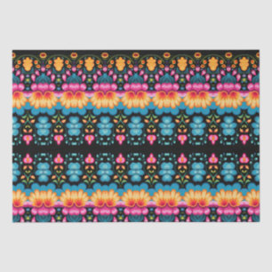 Floral Folk Art Modern Tissue Paper