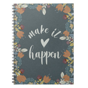  Floral Folk Art   Notebook