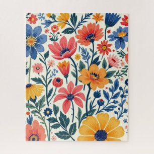 Floral Folk Art Puzzle