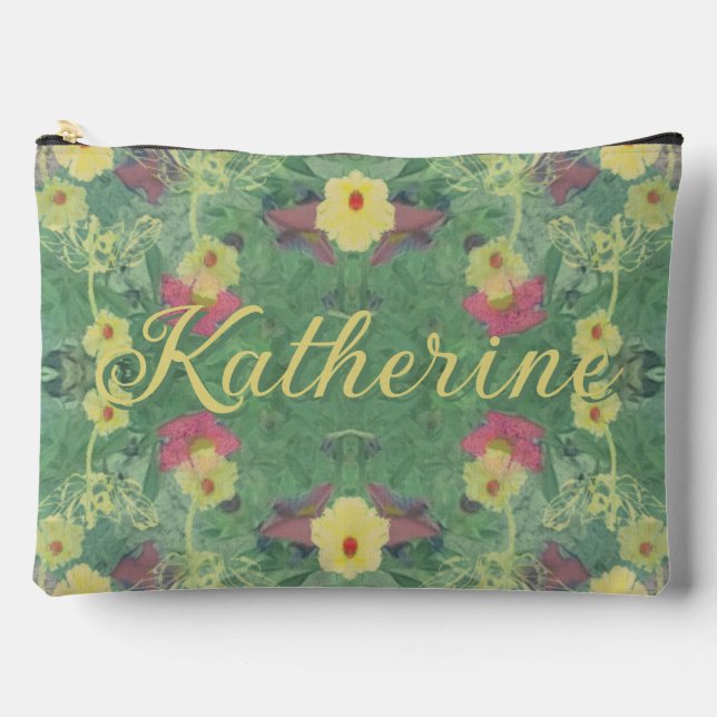 Floral Forest Floor w/Name Print Cut Sew Bag (Front)