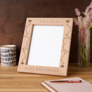 Floral Forest Personalise Photo Etched Frames
