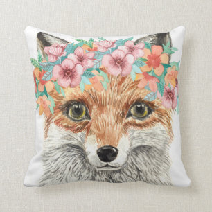 Floral Fox Cushion