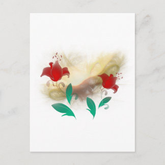 Floral Frac Postcard