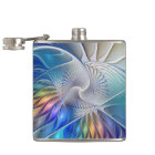 Floral Fractal Art, Colourful Abstract Flower