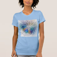 Floral Fractal Art, Colourful Abstract Flower
