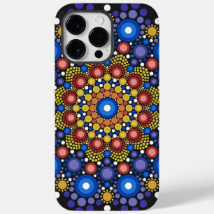 Floral Fractal Art Dotted Retro Mandala Case-Mate iPhone 14 Pro Max Case