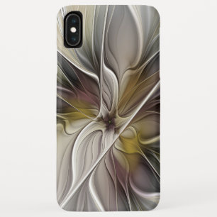 Floral Fractal, Fantasy Flower with Earth Colours iPhone XS Max Case