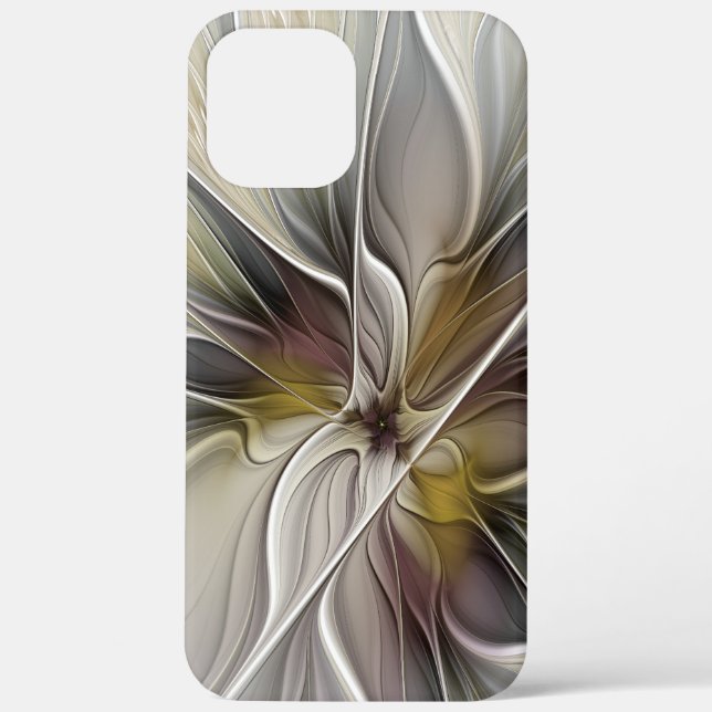 Floral Fractal, Fantasy Flower with Earth Colours Case-Mate iPhone Case (Back)