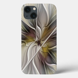 Floral Fractal, Fantasy Flower with Earth Colours iPhone 13 Case