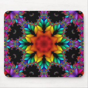 Floral Fractal Mouse Mat