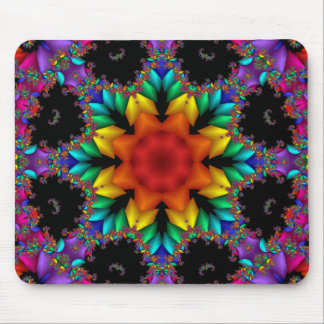 Floral Fractal Mouse Mat