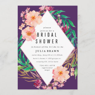 FLORAL FRAME bridal shower invitation