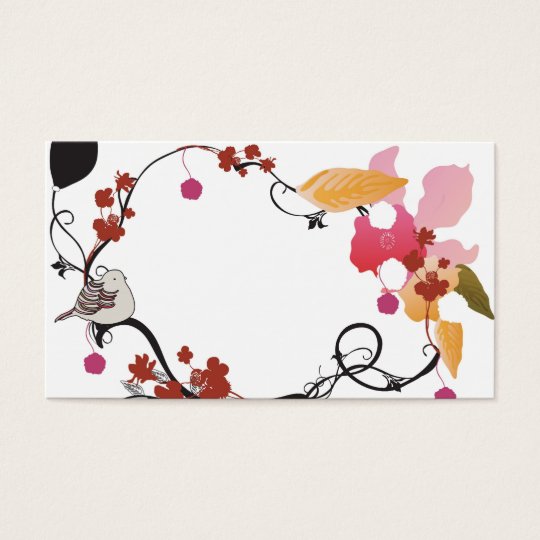 Floral frame Business Card