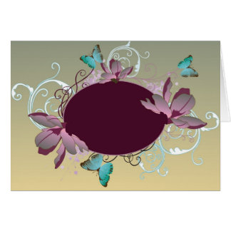 Floral frame Card