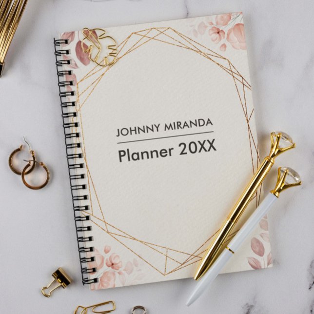 Floral & Frame Gold Month and Week  Planner (Creator Uploaded)
