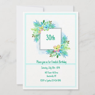 Floral Frame Invitation