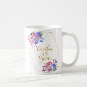 Floral Frame Mother of the Groom Coffee Mug