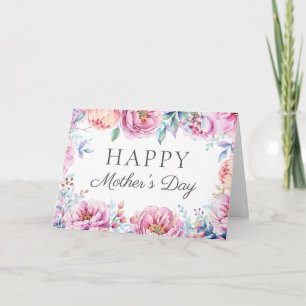 Floral Frame Mother's Day Card
