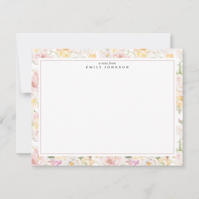 Floral Frame Note Card (Front)