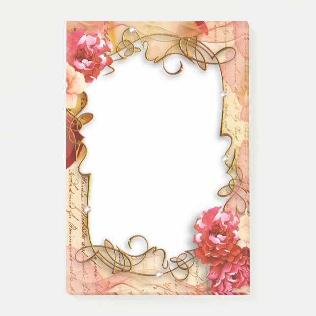 Floral Frame Post-it Notes (Front)