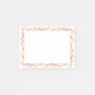 Floral Frame Post-it Notes