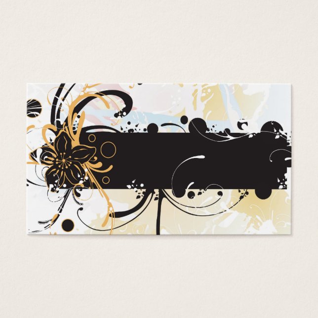 Floral frame Profile Card (Front)