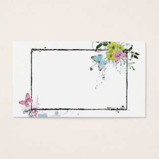 Floral frame Profile Card